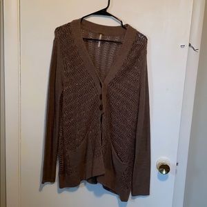 Free people cardigan with pockets